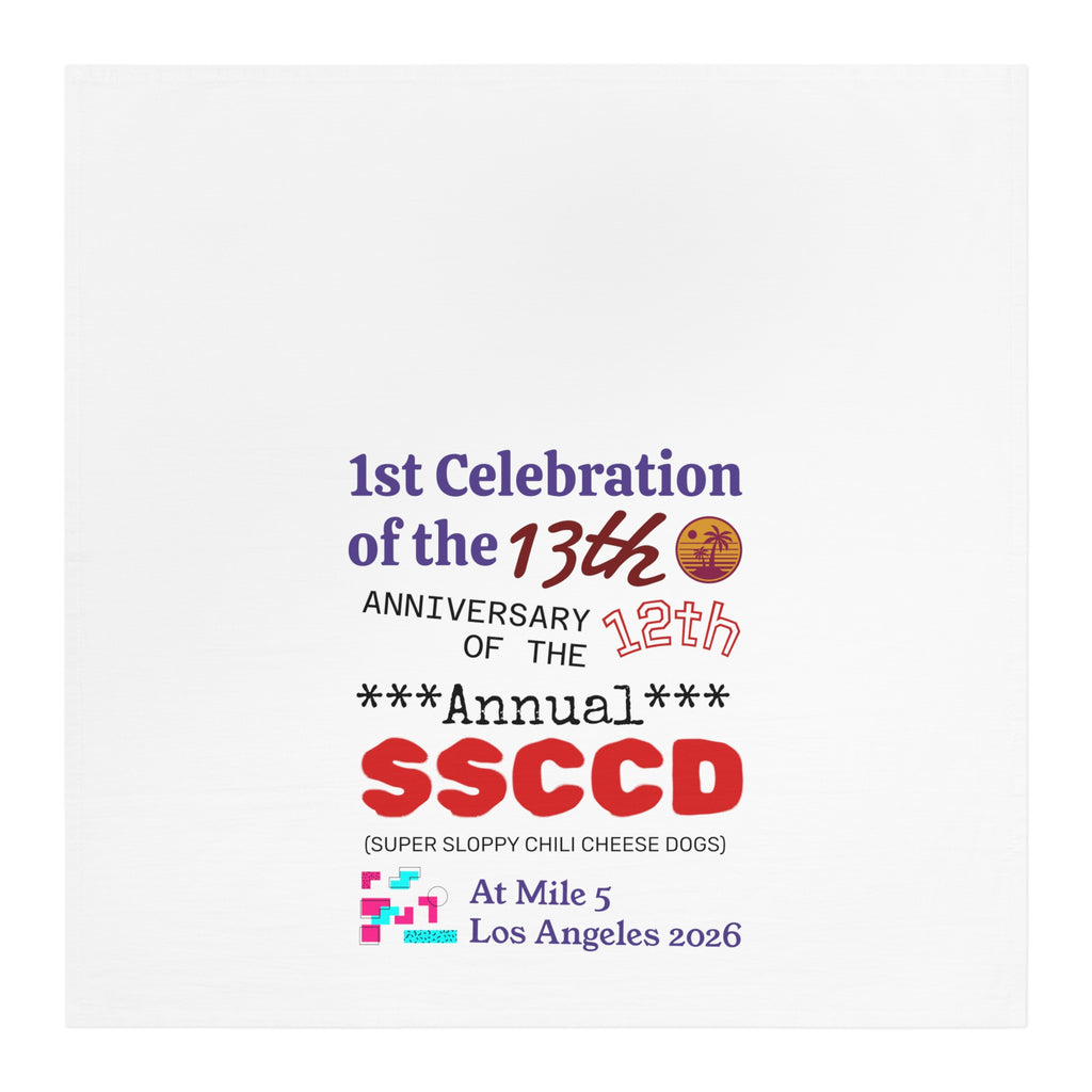 Anniversary Tea Towel — 1st Celebration of the 13th Anniversary (SSCCD) Los Angeles 2026