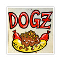Square Sticker — "DOGZ" Sign No.3